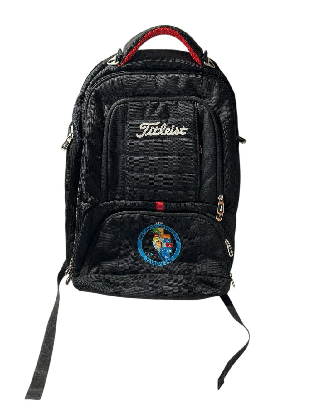 Titleist Girls Juniors Americas Cup Backpack 2015 Golf Bag READ (Inner Stains)